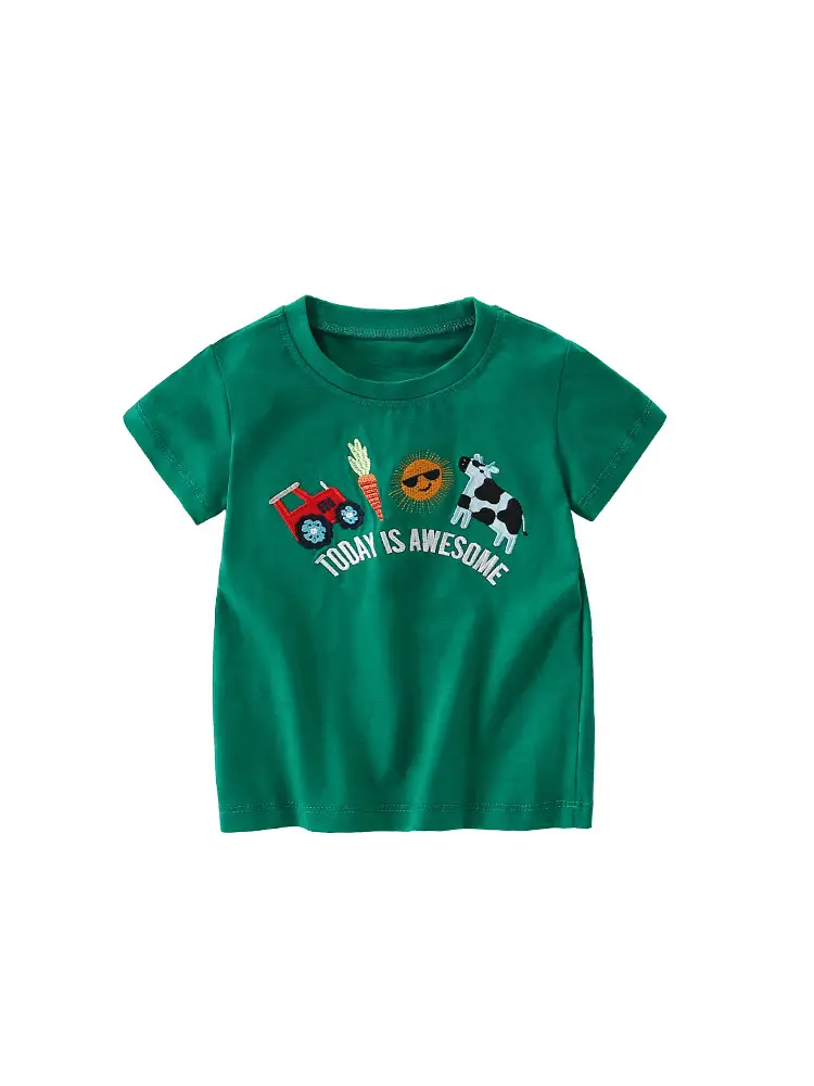 Malwee Boys Green T-Shirt Summer Wear - Image 6