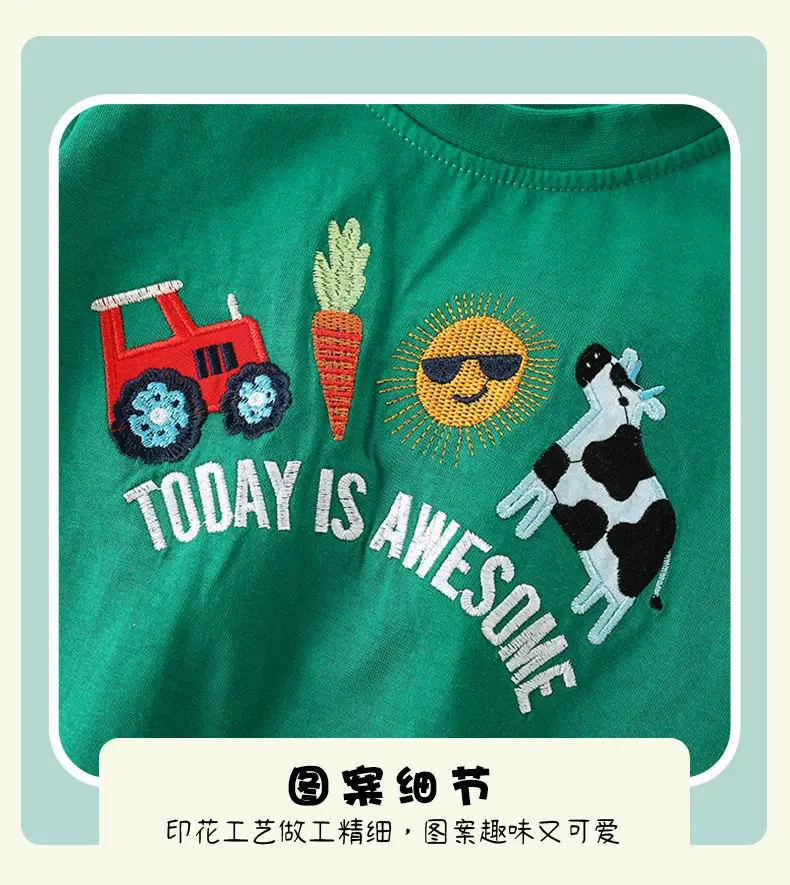 Malwee Boys Green T-Shirt Summer Wear — feature 8