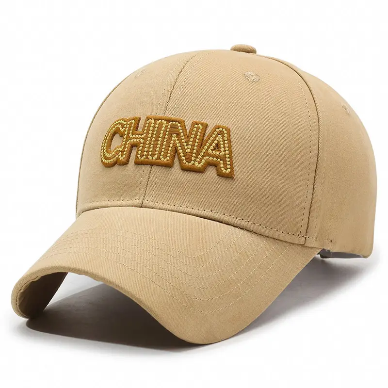 China Embroidered Women's Black Cap with Gold Trim - Image 2