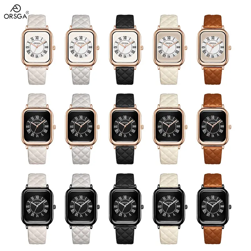 ORSGA Black Square Women's Quartz Watch — feature 15