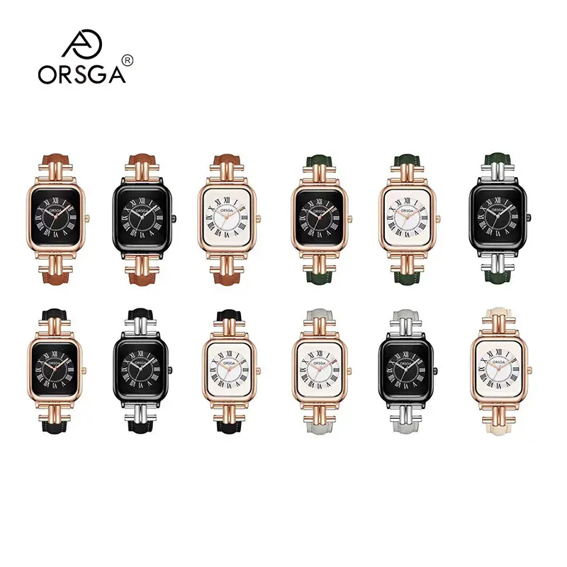 ORSGA Black Square Women's Quartz Watch — feature 16