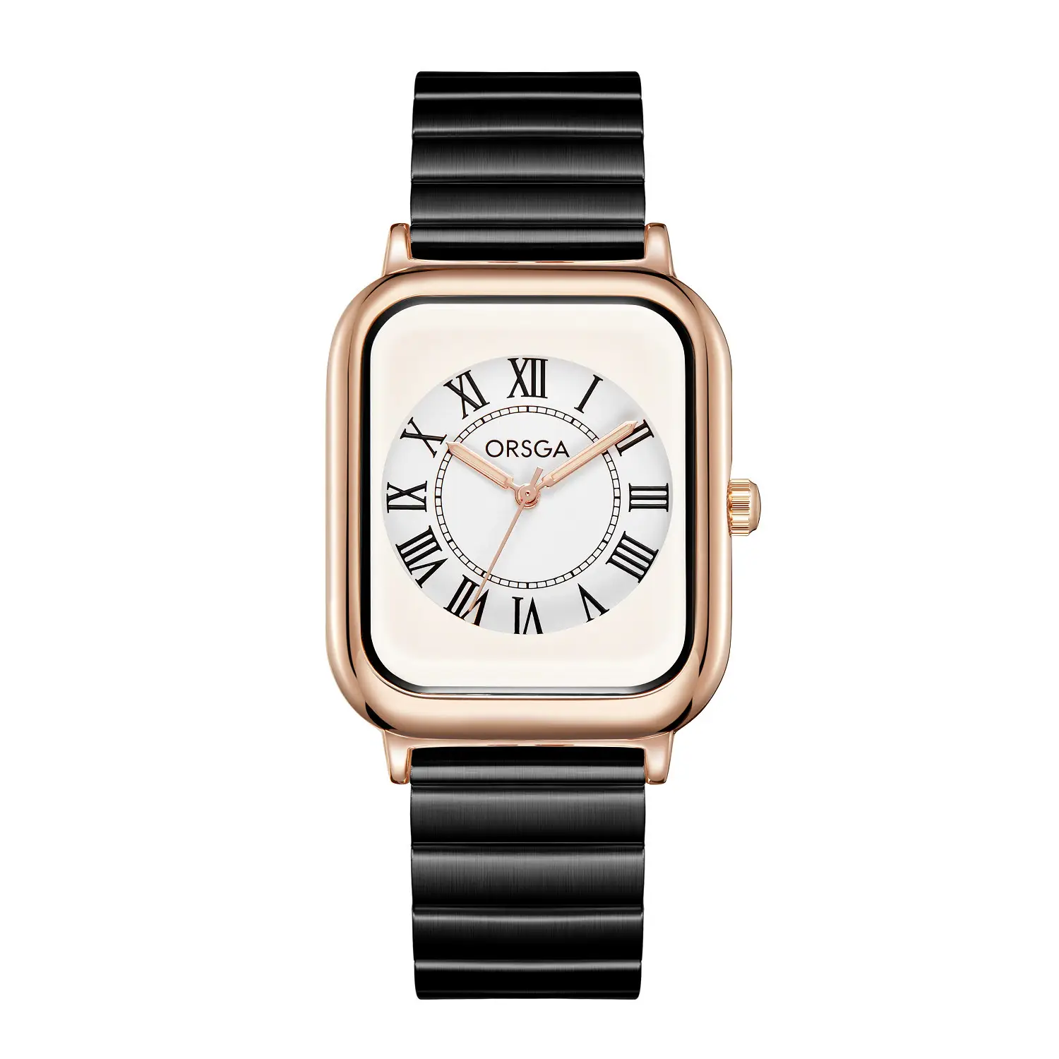 ORSGA Black Square Women's Quartz Watch - Image 4