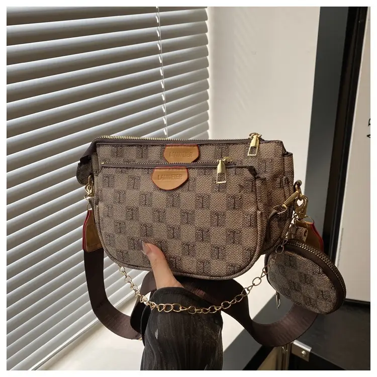 Nakamu Crossbody Bag Plaid Chain Shoulder Bag — feature 35