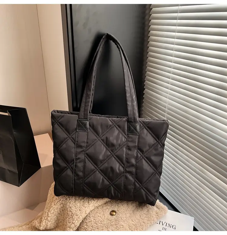2025 Women's Quilted Nylon Tote Bag Large Capacity — feature 62