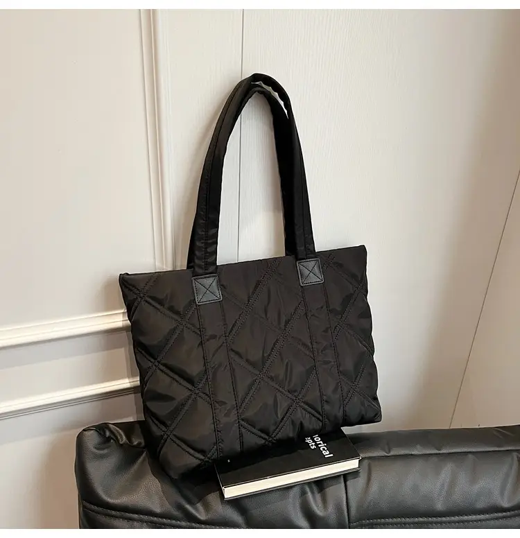 2025 Women's Quilted Nylon Tote Bag Large Capacity — feature 68