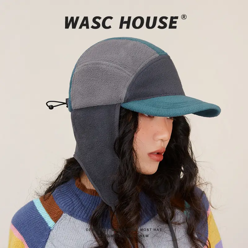 Wasc House Fleece Lined Baseball Cap Windproof Ski Sports Cap - Image 5