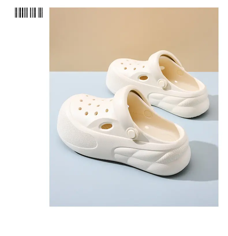 Heightened Hole Shoes Women's Summer Beach Outer Wear Breathable Baotou Home Non-stinky Foot Non-slip Wear-resistant All-match Sandals — feature 11