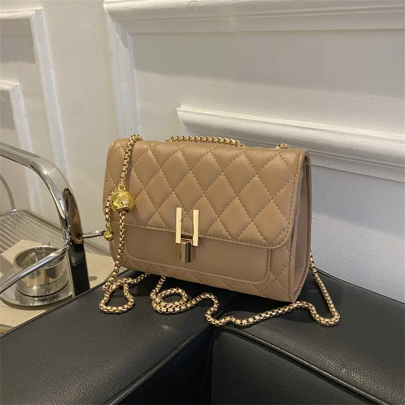 White Diamond Embroidery Crossbody Bag for Women - Image 5
