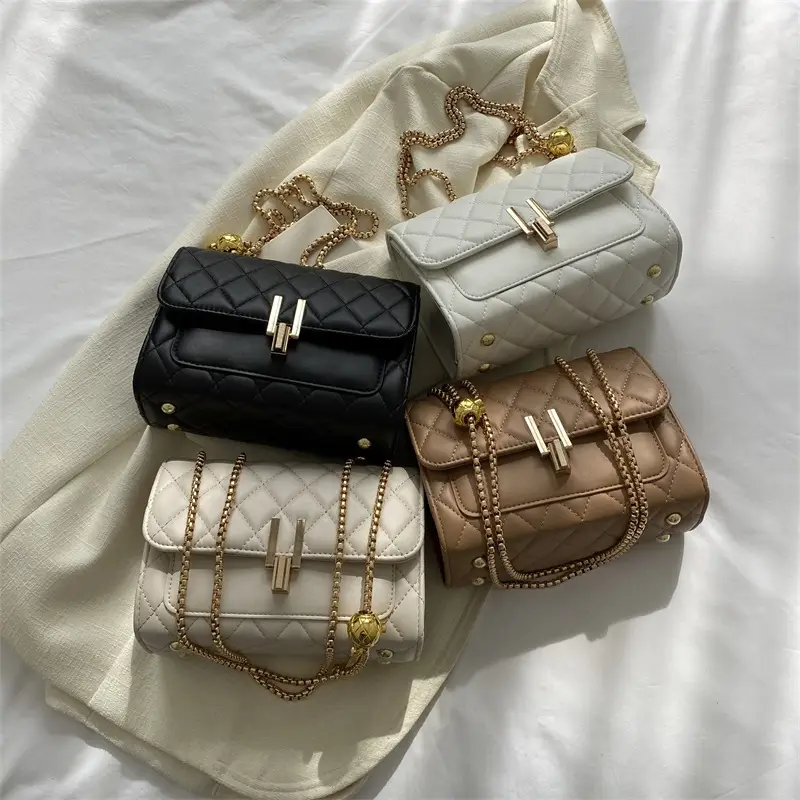 White Diamond Embroidery Crossbody Bag for Women - Image 8