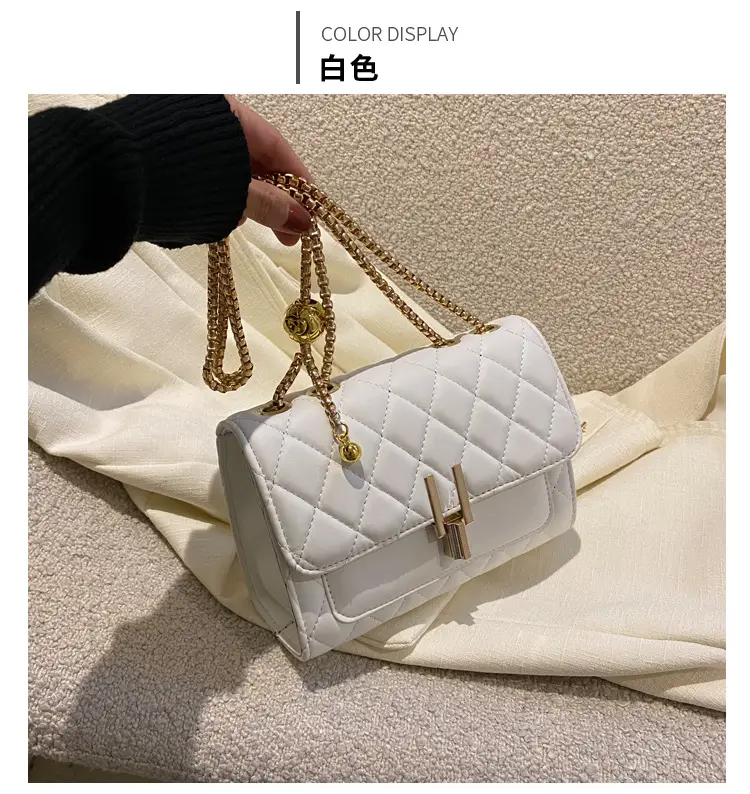 White Diamond Embroidery Crossbody Bag for Women — feature 12