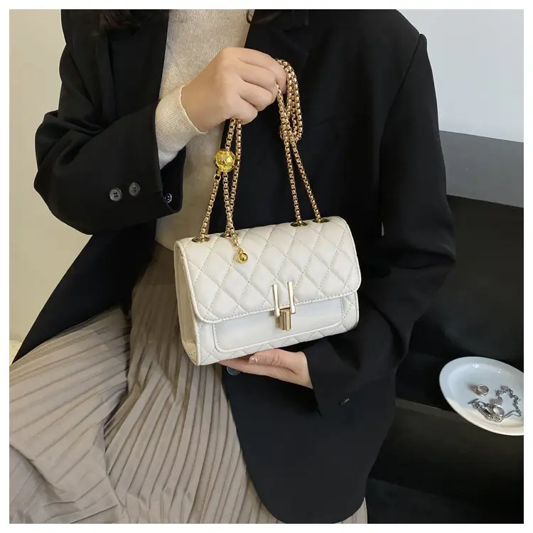 White Diamond Embroidery Crossbody Bag for Women — feature 20
