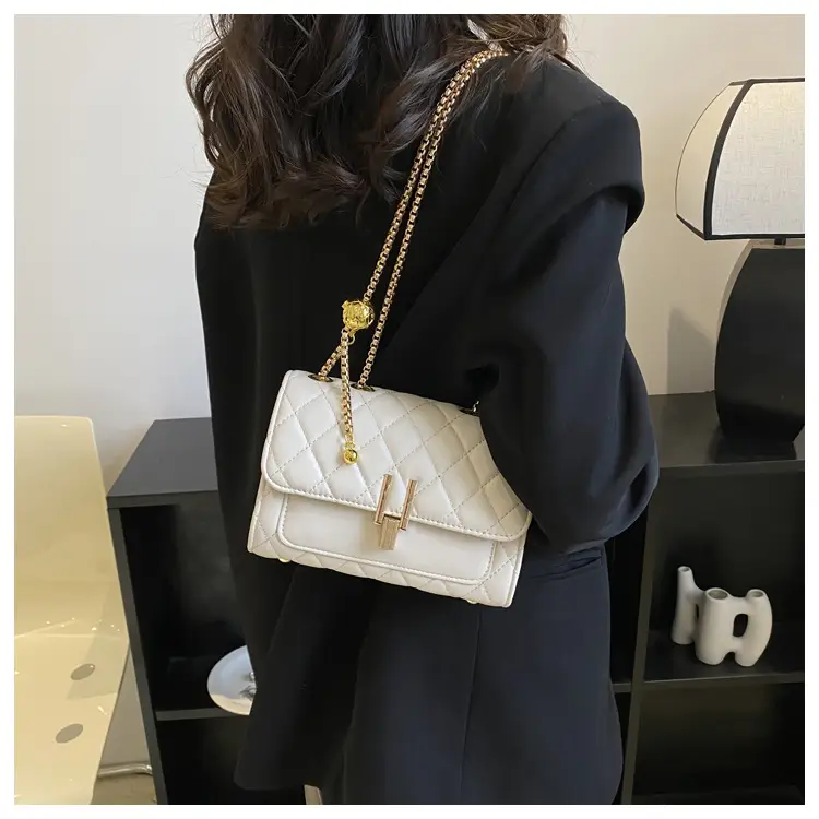 White Diamond Embroidery Crossbody Bag for Women — feature 21