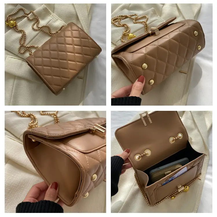 White Diamond Embroidery Crossbody Bag for Women — feature 8