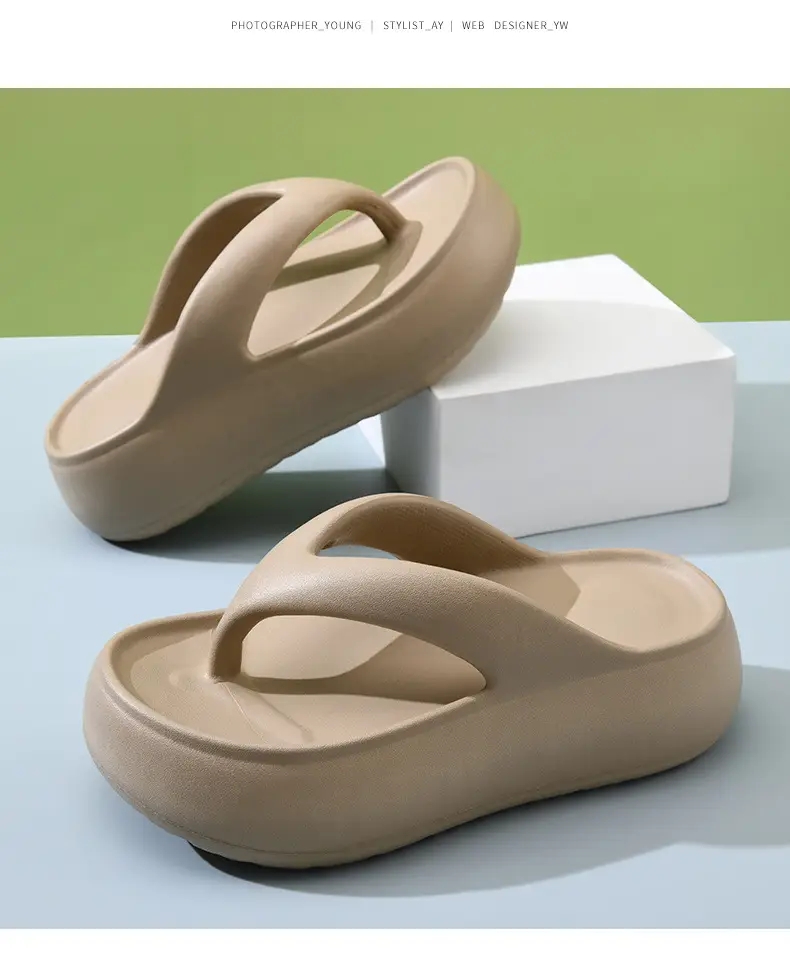 Women's Flip-Flops with Height Increase, Non-Slip Eva Slippers for Outdoor Use, Odor-Resistant, Versatile Sandals with a Soft Stepping Feel, Birkenstock-Style Sandals — feature 11