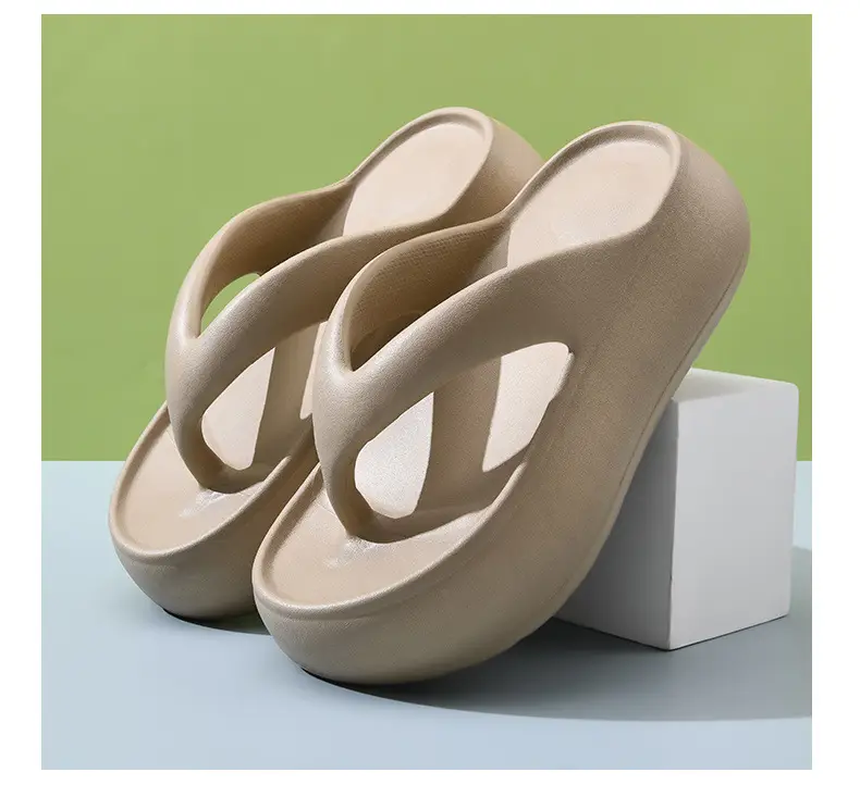 Women's Flip-Flops with Height Increase, Non-Slip Eva Slippers for Outdoor Use, Odor-Resistant, Versatile Sandals with a Soft Stepping Feel, Birkenstock-Style Sandals — feature 12