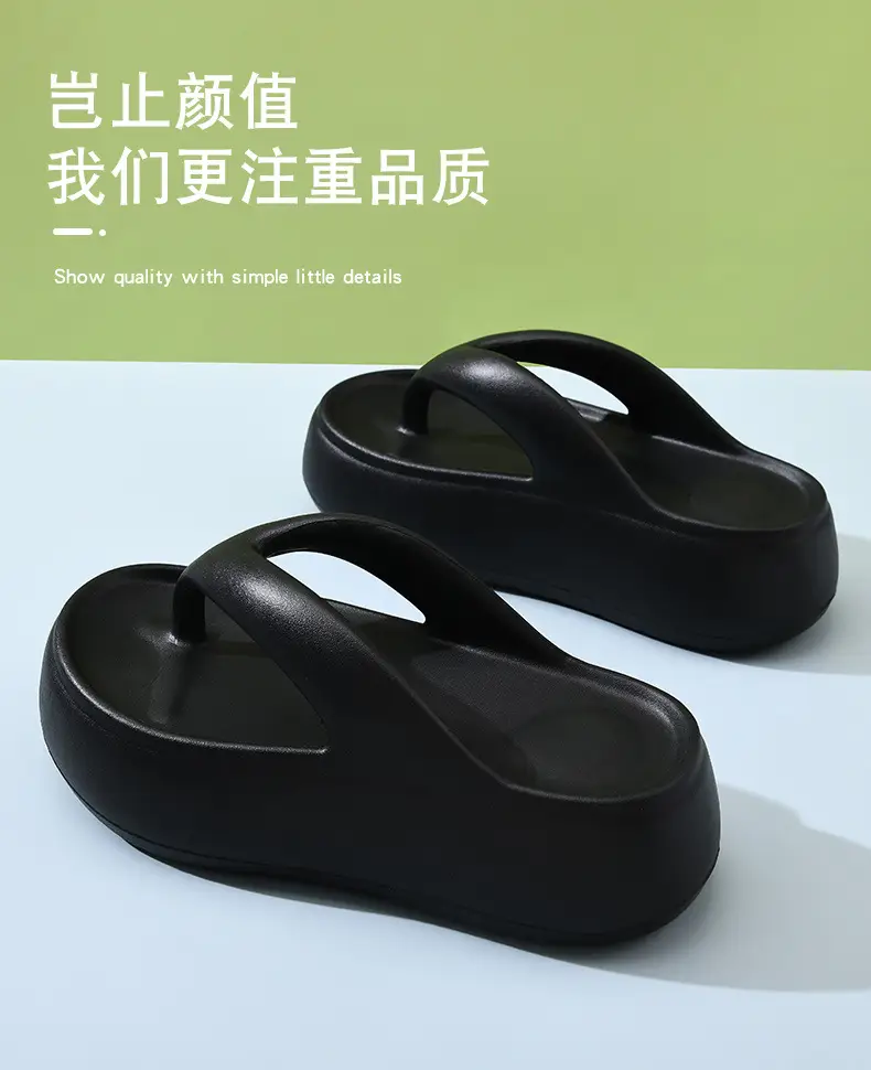 Women's Flip-Flops with Height Increase, Non-Slip Eva Slippers for Outdoor Use, Odor-Resistant, Versatile Sandals with a Soft Stepping Feel, Birkenstock-Style Sandals — feature 4