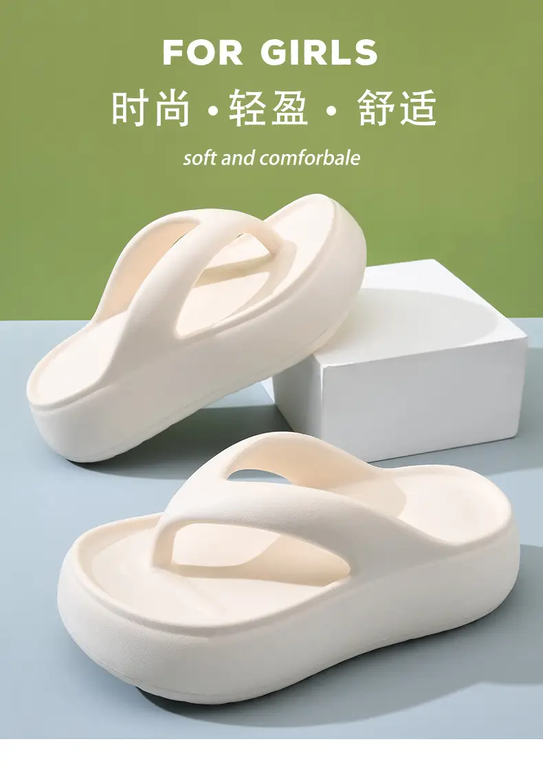 Women's Flip-Flops with Height Increase, Non-Slip Eva Slippers for Outdoor Use, Odor-Resistant, Versatile Sandals with a Soft Stepping Feel, Birkenstock-Style Sandals — feature 5