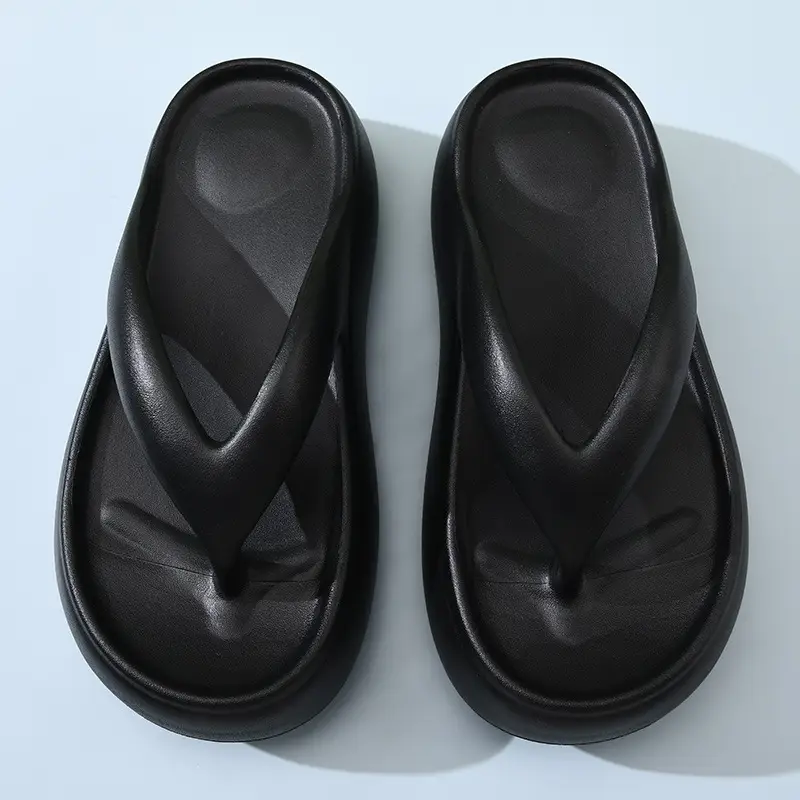 Women's Flip-Flops with Height Increase, Non-Slip Eva Slippers for Outdoor Use, Odor-Resistant, Versatile Sandals with a Soft Stepping Feel, Birkenstock-Style Sandals - Image 2