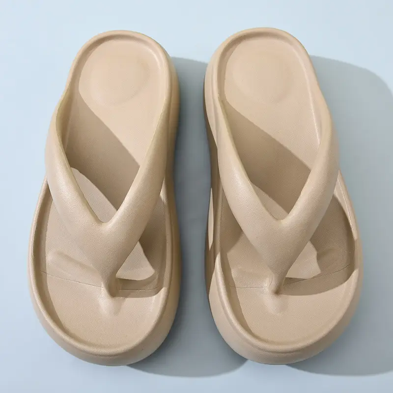 Women's Flip-Flops with Height Increase, Non-Slip Eva Slippers for Outdoor Use, Odor-Resistant, Versatile Sandals with a Soft Stepping Feel, Birkenstock-Style Sandals - Image 3