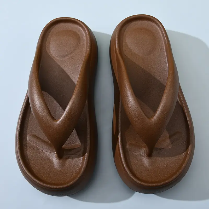 Women's Flip-Flops with Height Increase, Non-Slip Eva Slippers for Outdoor Use, Odor-Resistant, Versatile Sandals with a Soft Stepping Feel, Birkenstock-Style Sandals - Image 4