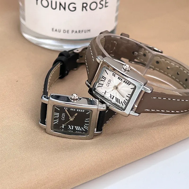 Gold Retro Square Watch for Women Waterproof Quartz - Image 9