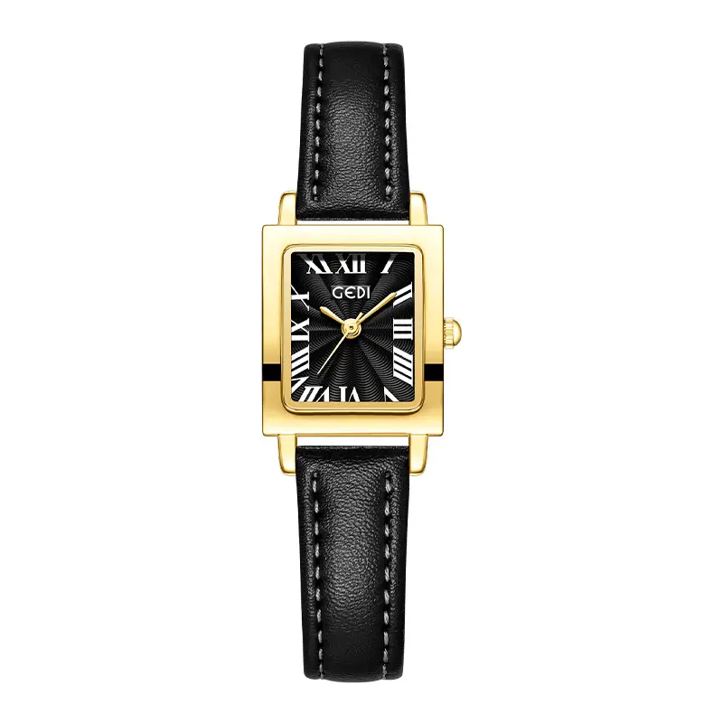 Gold Retro Square Watch for Women Waterproof Quartz - Image 5