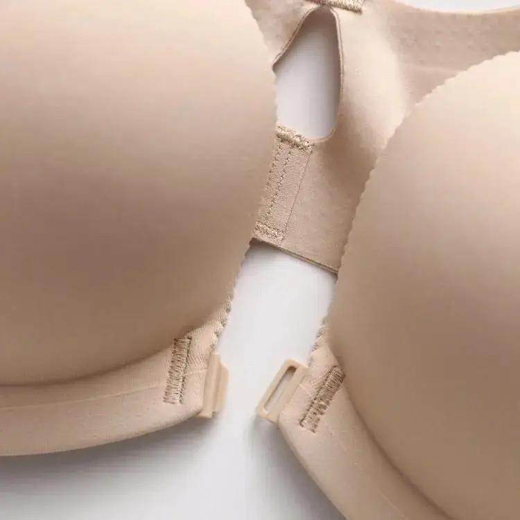 Japanese Front-Clasp Bra, Seamless Beauty Back, Wireless Bra, Minimizer for Large Busts, Seamless Women's Smooth Push-Up Bra