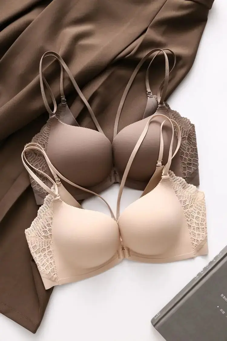 Japanese Front-Clasp Bra, Seamless Beauty Back, Wireless Bra, Minimizer for Large Busts, Seamless Women's Smooth Push-Up Bra — feature 2