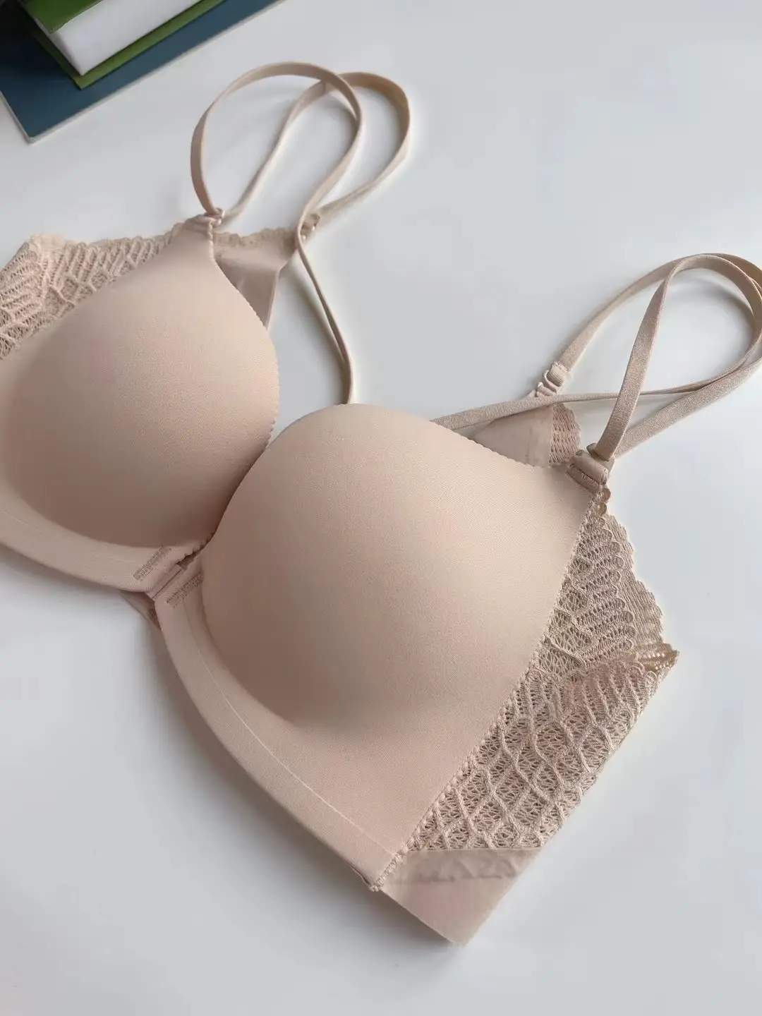 Japanese Front-Clasp Bra, Seamless Beauty Back, Wireless Bra, Minimizer for Large Busts, Seamless Women's Smooth Push-Up Bra — feature 29