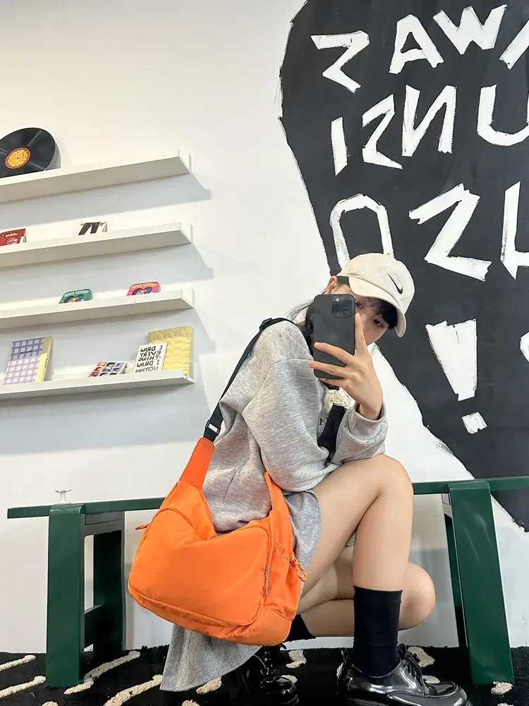 Pink Nylon Shoulder Bag for Women 2024 - Image 8