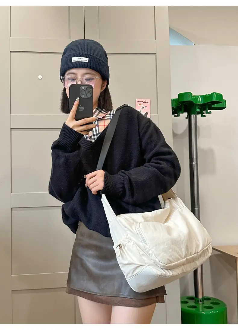 Pink Nylon Shoulder Bag for Women 2024 — feature 13