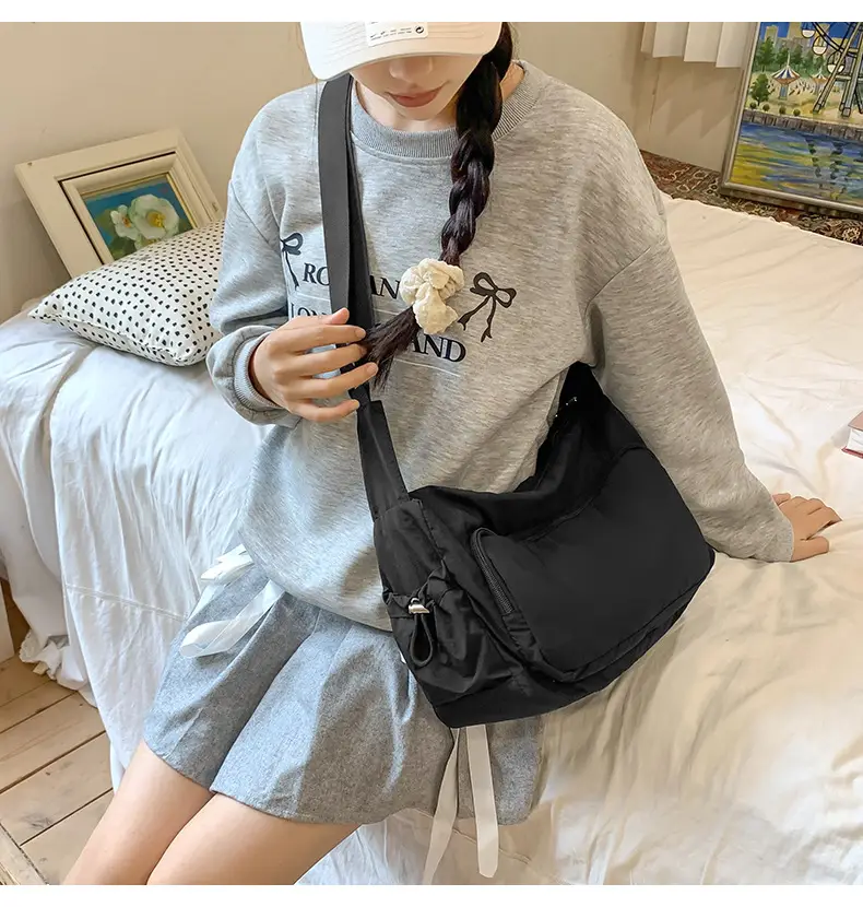 Pink Nylon Shoulder Bag for Women 2024 — feature 15