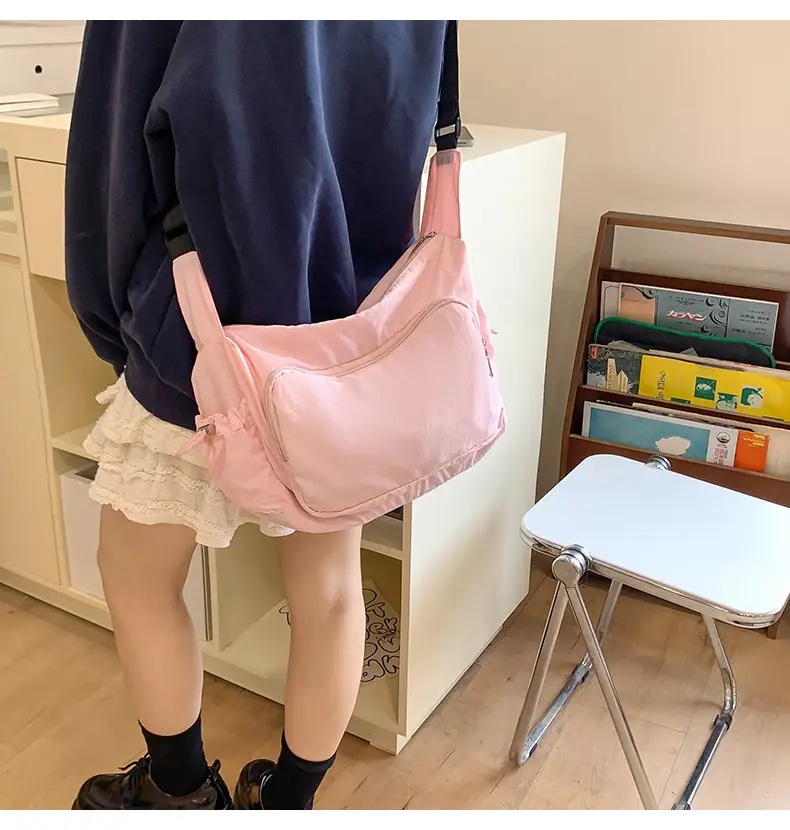 Pink Nylon Shoulder Bag for Women 2024 — feature 23
