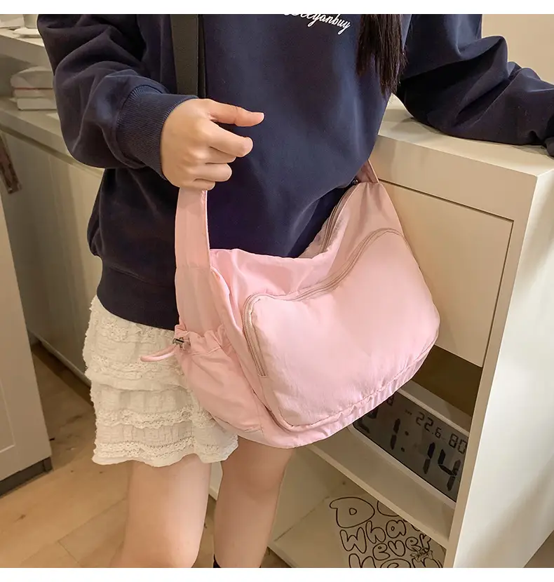 Pink Nylon Shoulder Bag for Women 2024 — feature 24