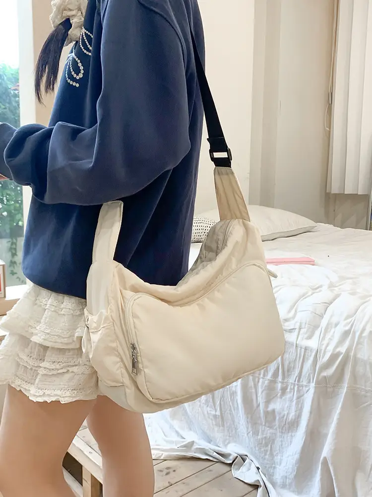Pink Nylon Shoulder Bag for Women 2024 - Image 2