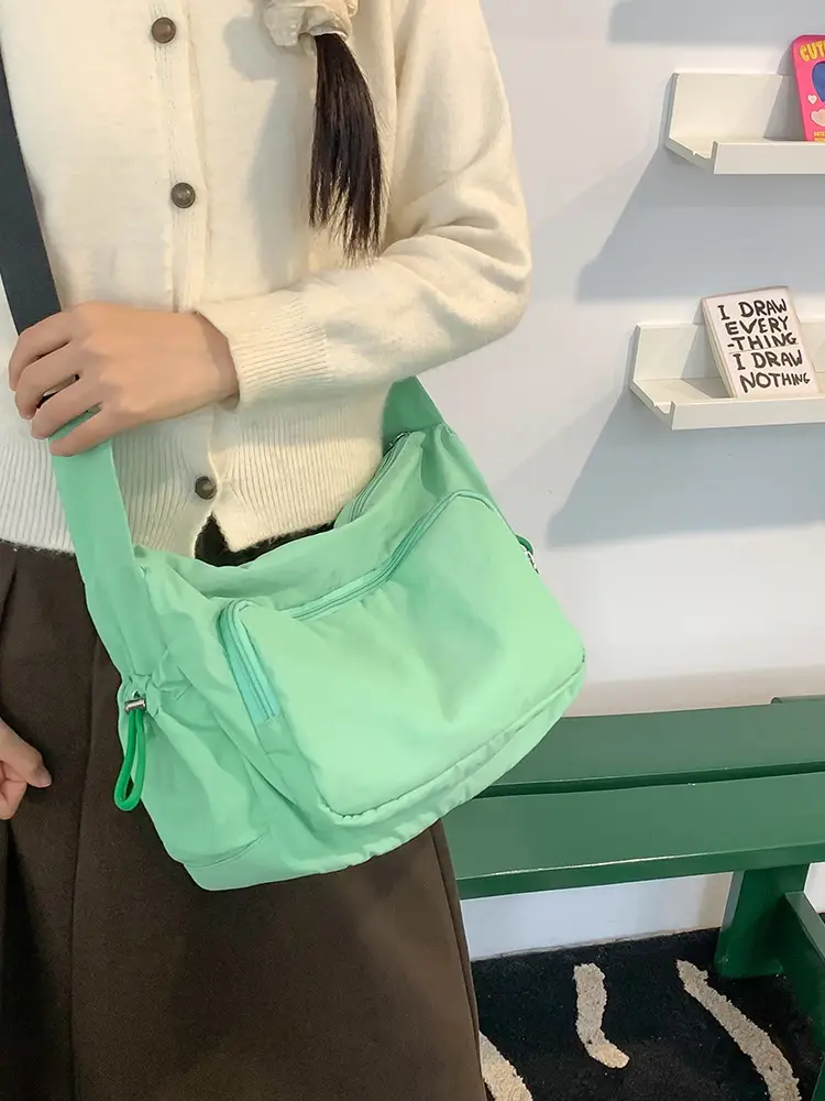 Pink Nylon Shoulder Bag for Women 2024 - Image 5