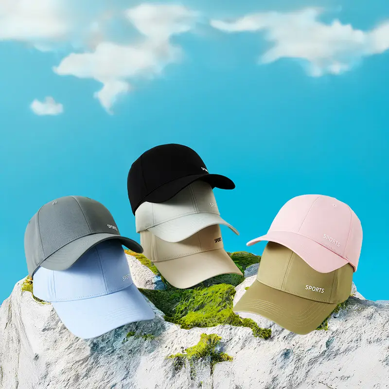 Women's Grey Sports Cap Anti-UV Hard Top Baseball - Image 12