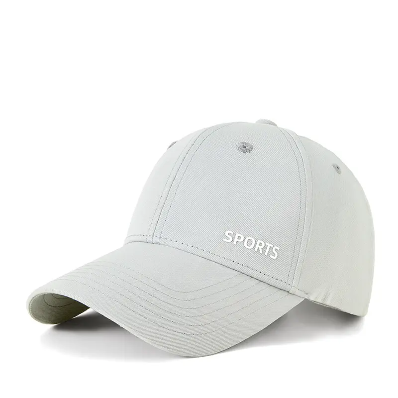 Women's Grey Sports Cap Anti-UV Hard Top Baseball - Image 6