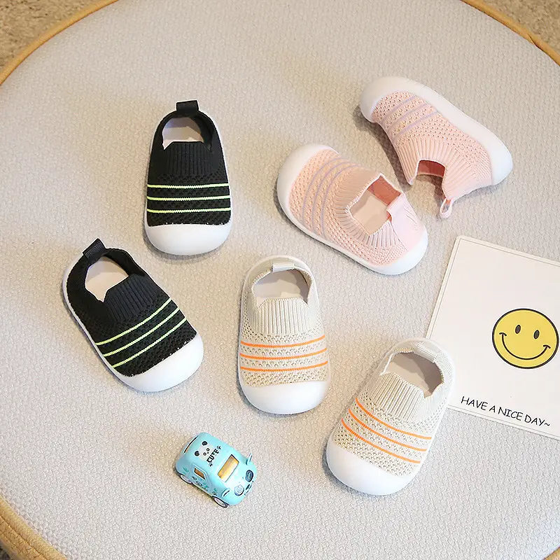 Baby Fly-Knit Shoes 1-3Yr Soft Non-Slip Mesh