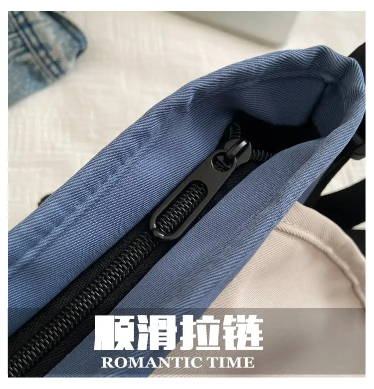 Men Women Crossbody Bag Black White Large Capacity — feature 2