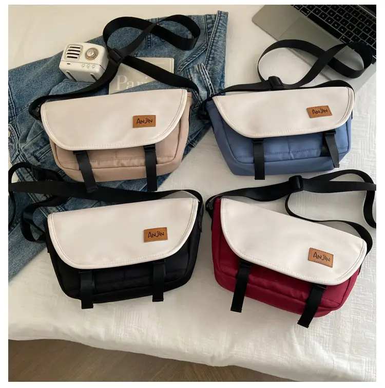 Men Women Crossbody Bag Black White Large Capacity — feature 27