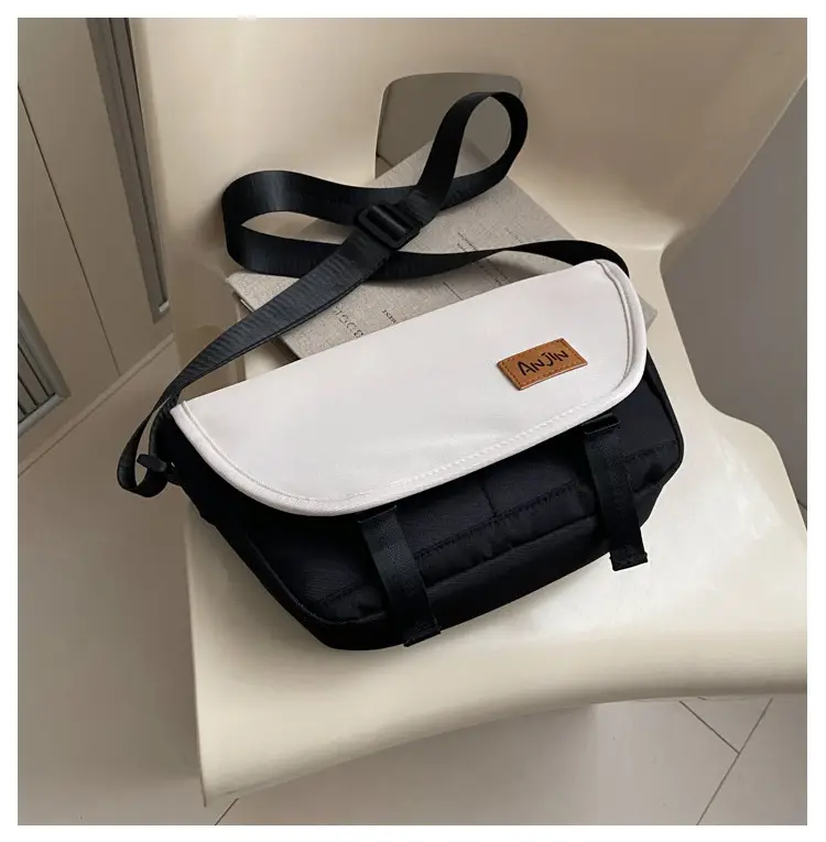 Men Women Crossbody Bag Black White Large Capacity — feature 28