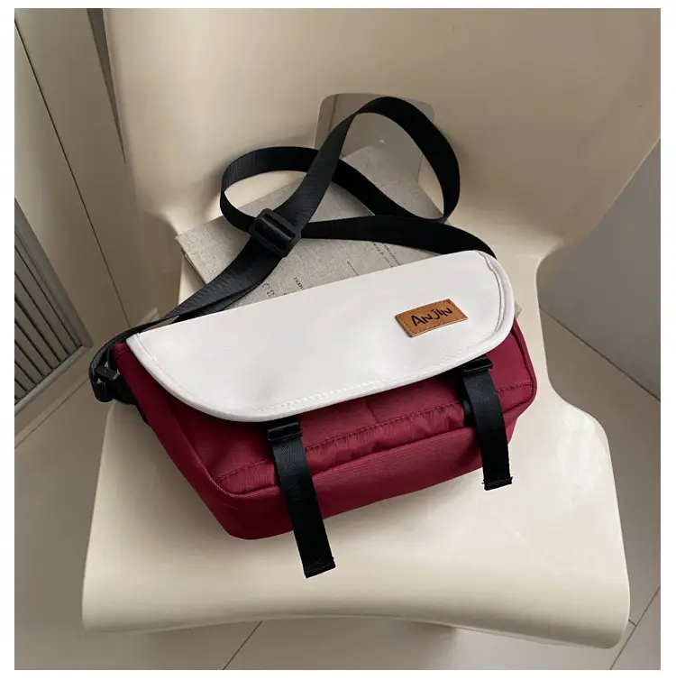 Men Women Crossbody Bag Black White Large Capacity — feature 29