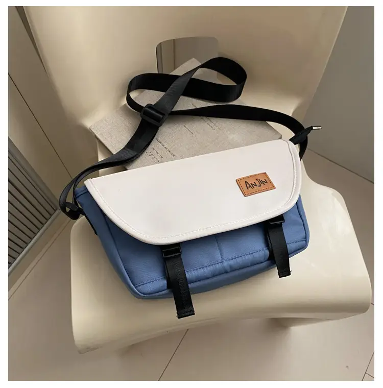 Men Women Crossbody Bag Black White Large Capacity — feature 30