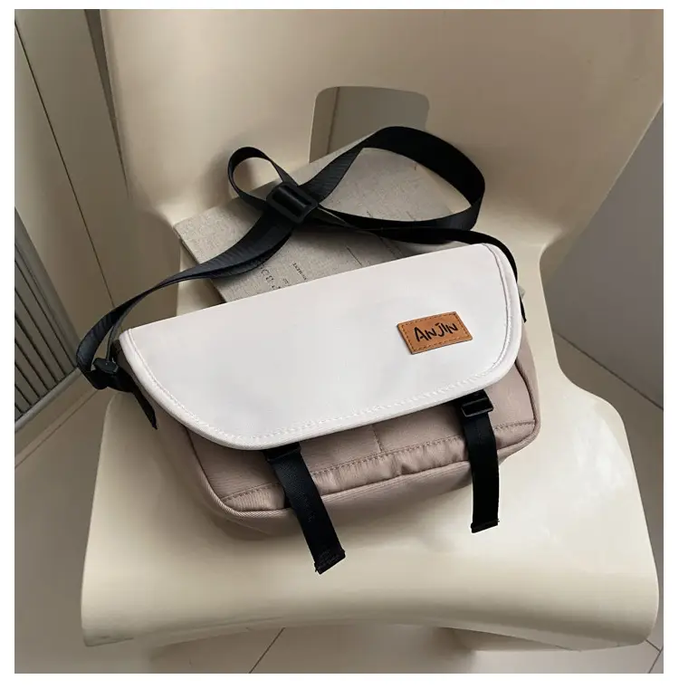 Men Women Crossbody Bag Black White Large Capacity — feature 31