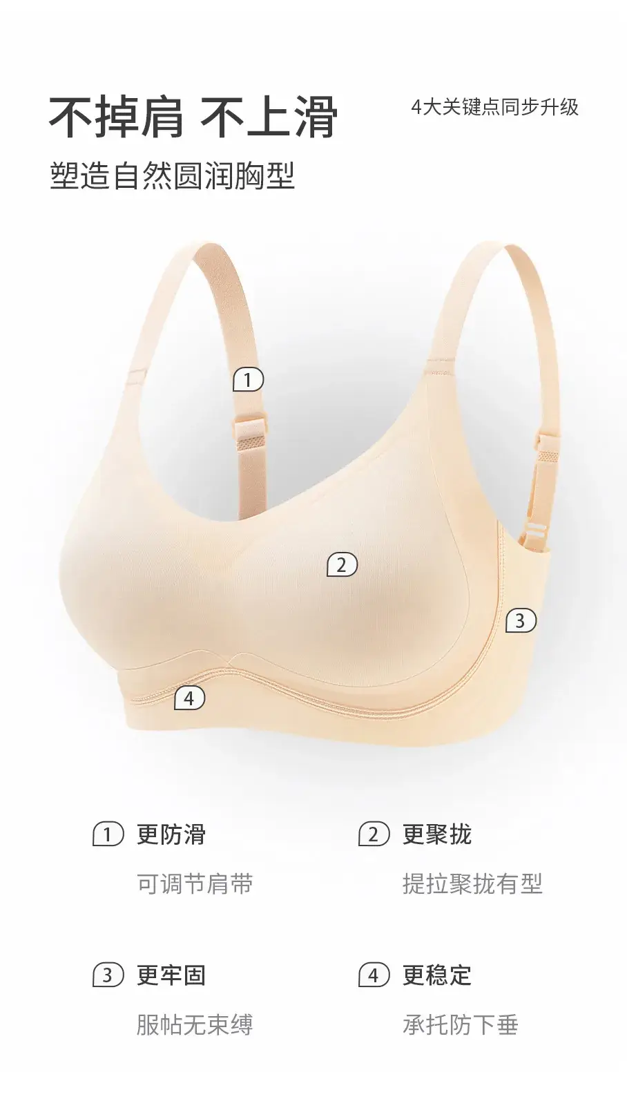 New Seamless Push-Up Bra Women's Lifting Anti-Sagging — feature 5