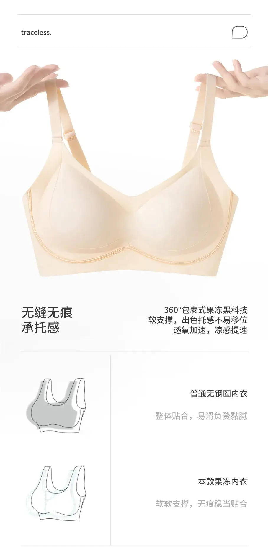 New Seamless Push-Up Bra Women's Lifting Anti-Sagging — feature 8