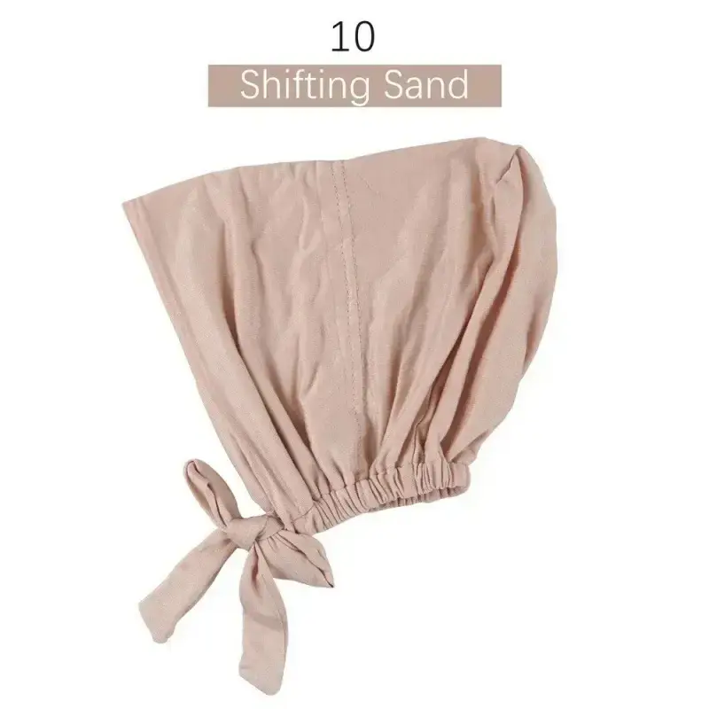 Adjustable Muslim Hijab Caps with Solid Straps - Image 10