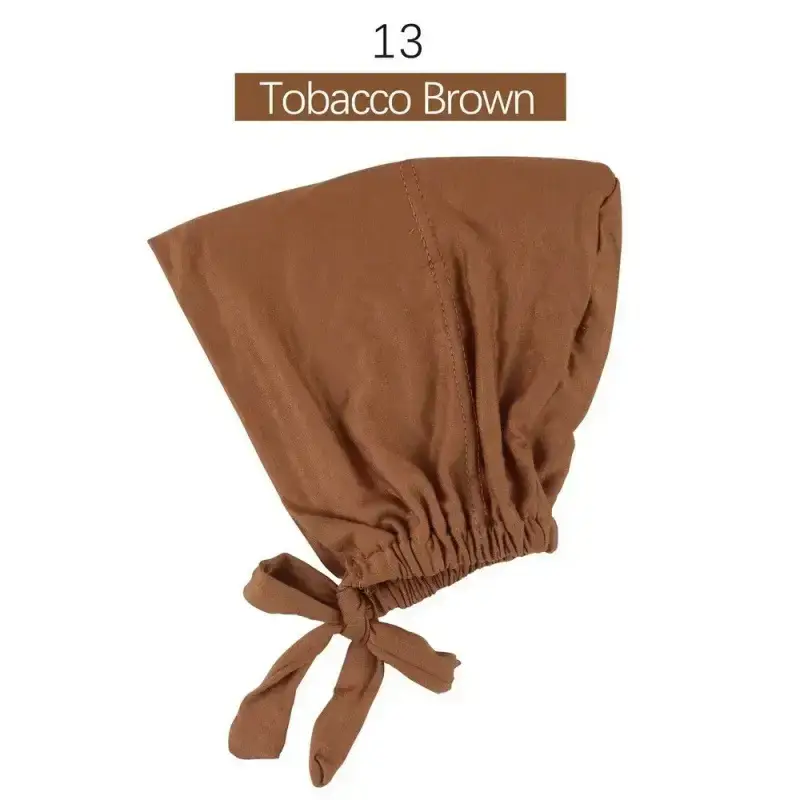 Adjustable Muslim Hijab Caps with Solid Straps - Image 13