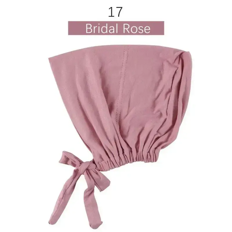 Adjustable Muslim Hijab Caps with Solid Straps - Image 16